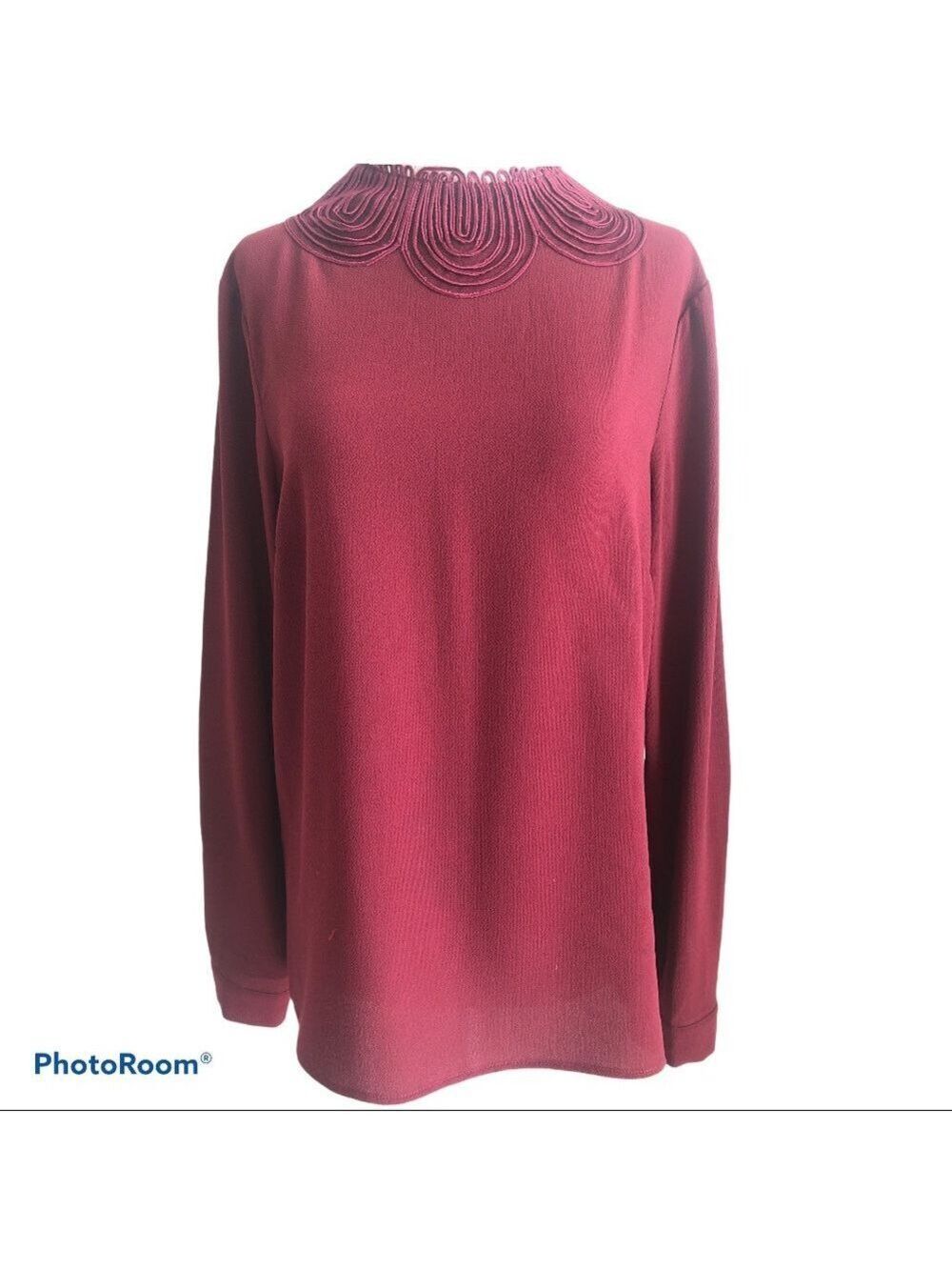 $5 SALE Warehouse Neck Detail Blouse Size 8